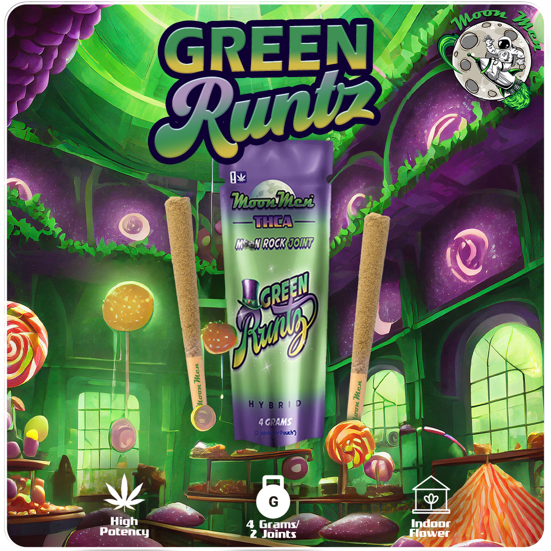 THCA Moon Rock Double Joint – Green Runtz (2 x 2g Joints) - Image 2