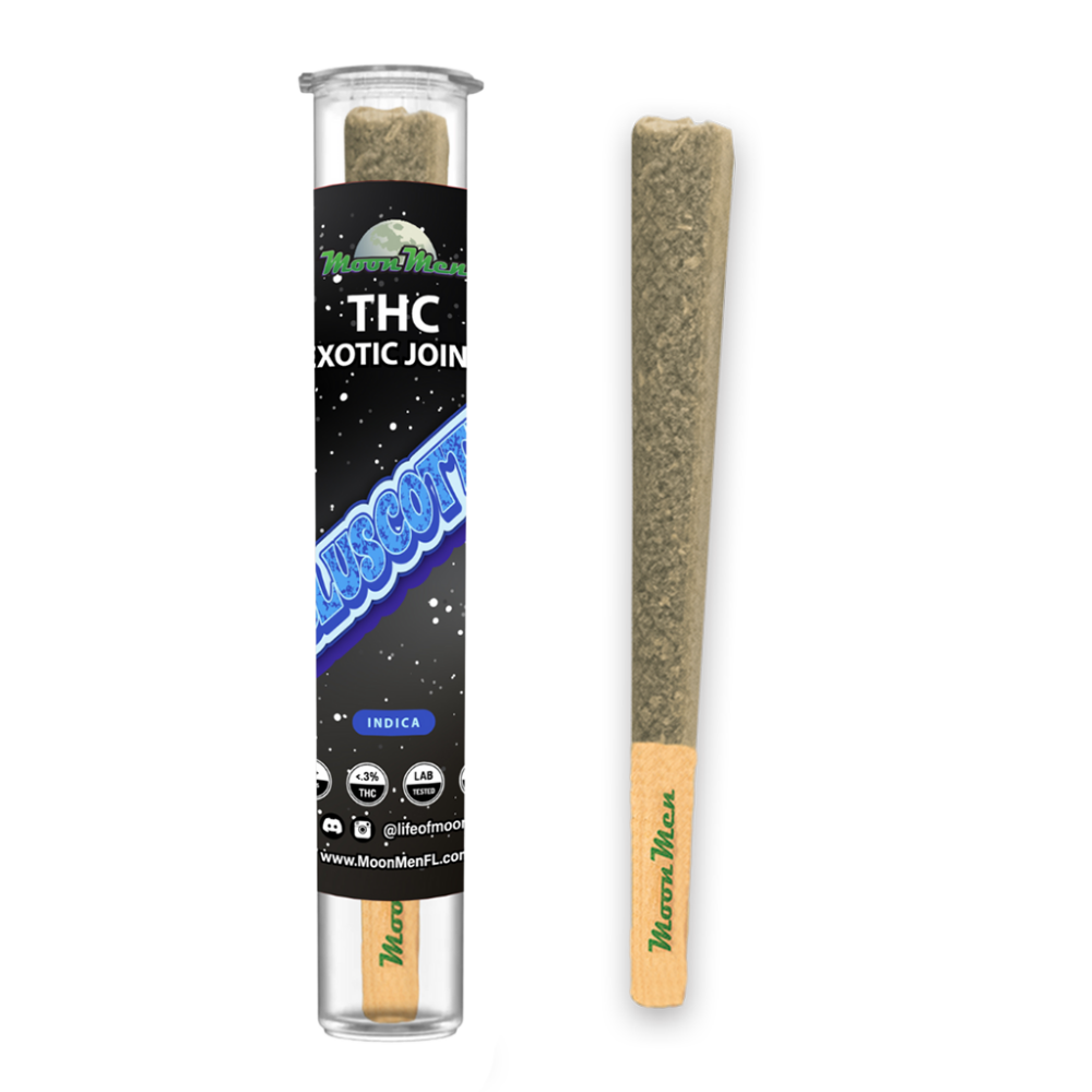 THC Exotic Joint – Bluscotti (Indica)