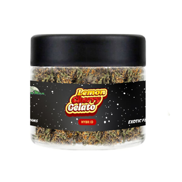 Exotic Flower – Lemon Cherry Gelato (Hybrid, 3.5g Jar)