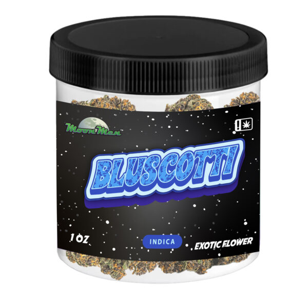 Exotic Flower – Bluescotti (Indica, 1oz Jar)