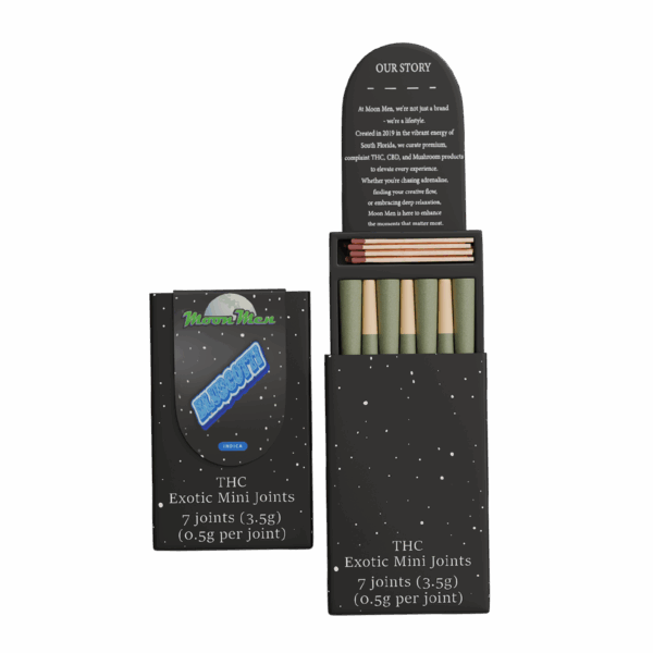 THC Exotic Mini Joint – Bluscotti (Indica, 3.5g, 7ct)