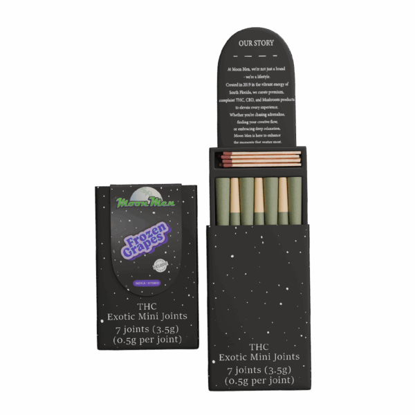 THC Exotic Mini Joint – Frozen Grapes (Indica / Hyrbid, 3.5g, 7ct)