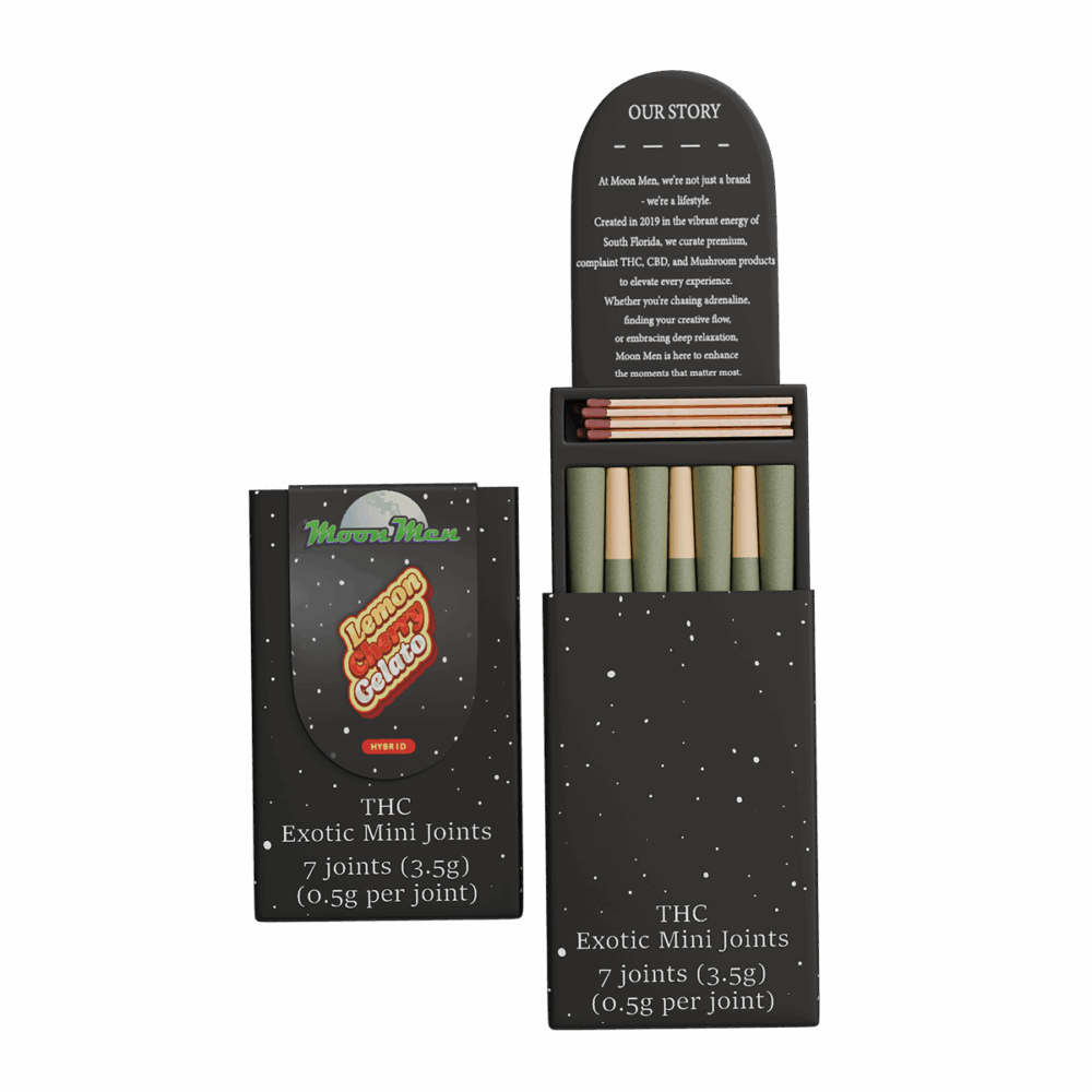 THC Exotic Mini Joint – Lemon Cherry Gelato (Hyrbid, 3.5g, 7ct)