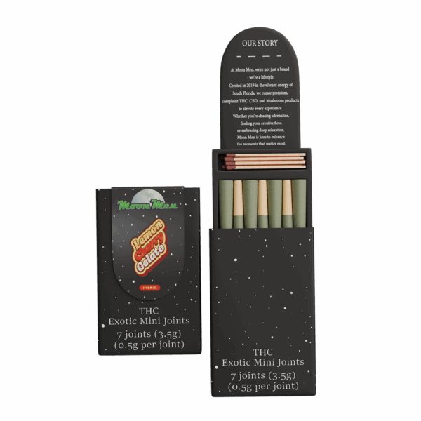 THC Exotic Mini Joint – Lemon Cherry Gelato (Hyrbid, 3.5g, 7ct)