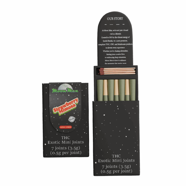 THC Exotic Mini Joint – Strawberry Mimosa (Sativa / Hybrid, 3.5g, 7ct)