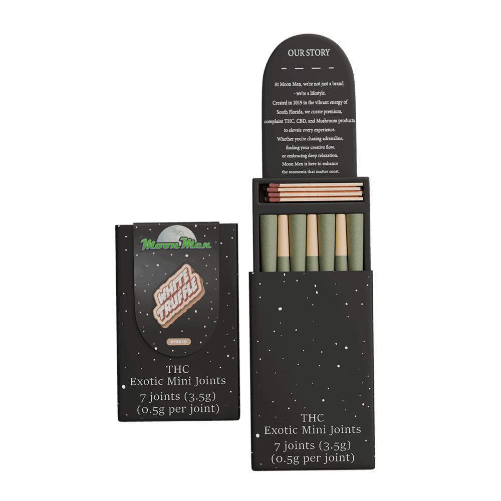 THC Exotic Mini Joint – White Truffle (Hybrid, 3.5g, 7ct)