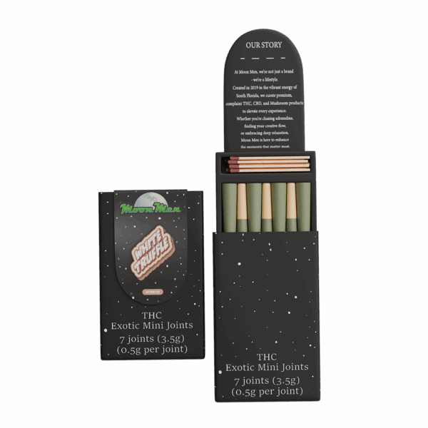 THC Exotic Mini Joint – White Truffle (Hybrid, 3.5g, 7ct)